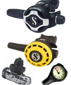 Scubapro Regulator Set: MK19 Evo (DIN Or Yoke) / S620 Ti / Octopus & Free Termo Gauge Regulator Sets