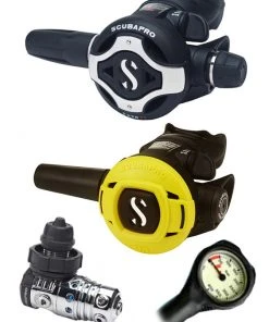 Scubapro Regulator Set: MK25 Evo (DIN Or Yoke) / S620 Ti / Octopus & Free Termo Gauge Regulator Sets