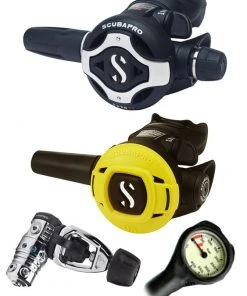 Scubapro Regulator Set: MK25 Evo (DIN Or Yoke) / S620 Ti / Octopus & Free Termo Gauge Regulator Sets