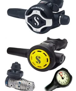 Scubapro Regulator Set: MK25 Evo Titanium (DIN Or Yoke) / S620 X-Titanium / Octopus & Free Termo Gauge