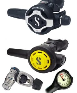 Scubapro Regulator Set: MK25 Evo Titanium (DIN Or Yoke) / S620 X-Titanium / Octopus & Free Termo Gauge