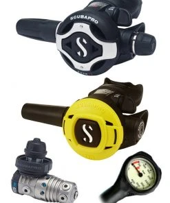 Scubapro Regulator Set: MK25 Evo Titanium (DIN Or Yoke) / S620 X-Titanium / Octopus & Free Termo Gauge