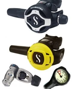 Scubapro Regulator Set: MK25 Evo Titanium (DIN Or Yoke) / S620 X-Titanium / Octopus & Free Termo Gauge