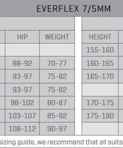 Scubapro Everflex 7/5mm Ladies Wetsuit Wetsuits