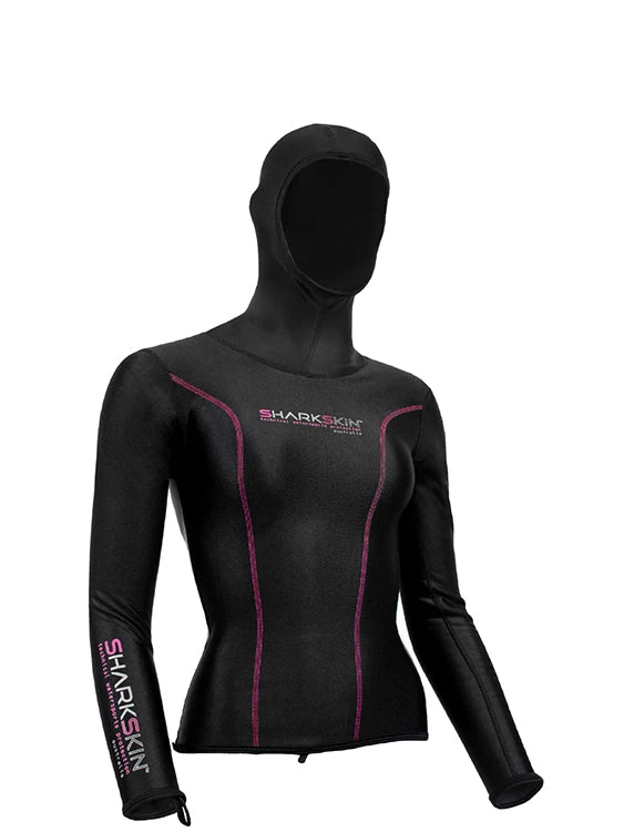 Sharkskin Chillproof Hooded Long Sleeve - Womens Vests & Undersuits 3 Sharkskin Chillproof Hooded Long Sleeve - Womens Vests & Undersuits