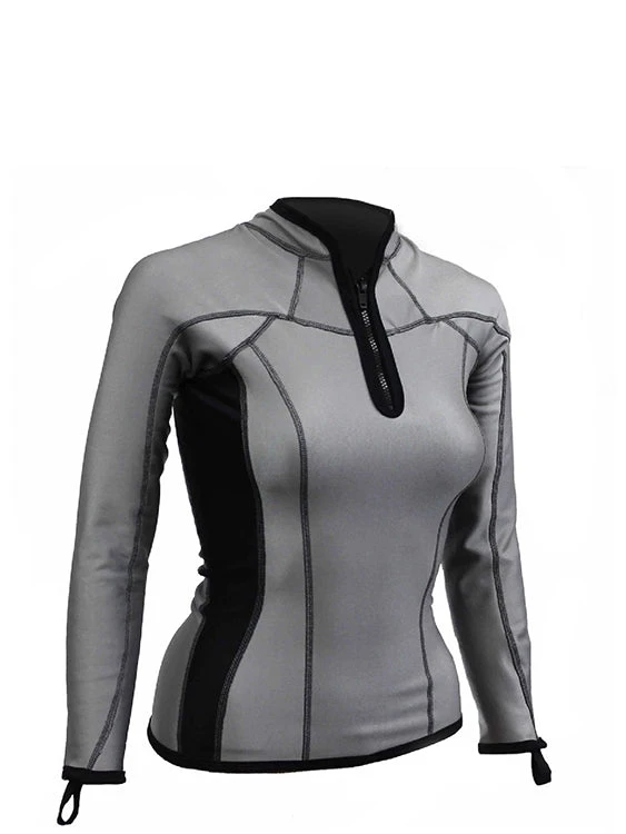 Sharkskin Chillproof Long Sleeve Chest Zip - Womens Vests & Undersuits 10 Sharkskin Chillproof Long Sleeve Chest Zip - Womens Vests & Undersuits