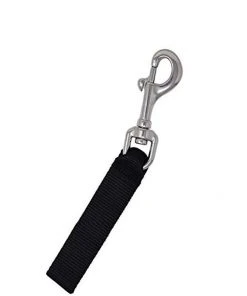 ODG Swivel Bolt Snap With 130mm (5in) Webbing Loop - Stainless Steel Clips & Bolt Snaps