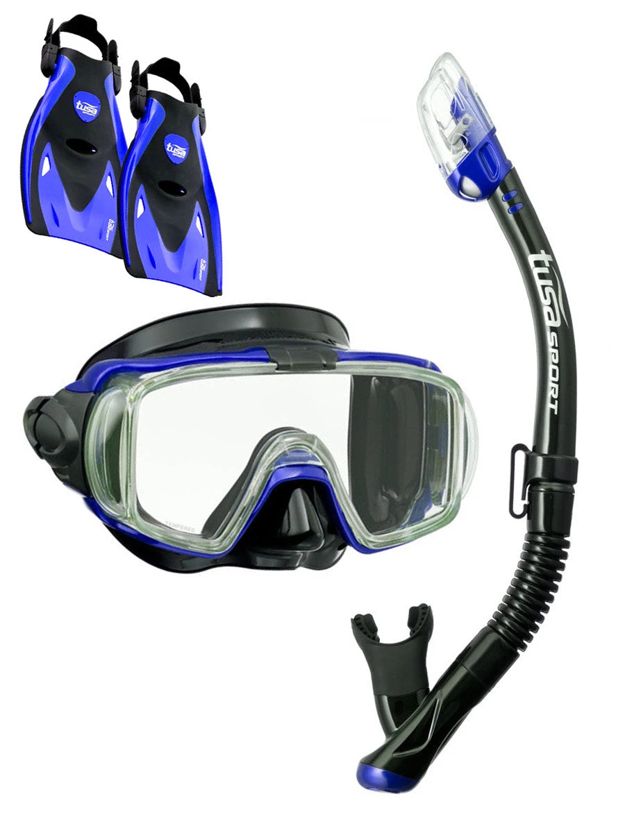 TUSA Sport Visio Tri Ex Travel Set Snorkelling Sets 3 TUSA Sport Visio Tri Ex Travel Set Snorkelling Sets