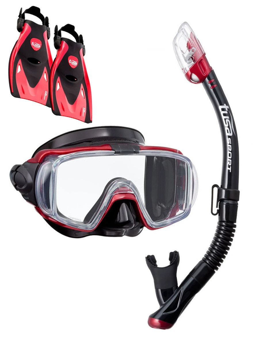 TUSA Sport Visio Tri Ex Travel Set Snorkelling Sets 4 TUSA Sport Visio Tri Ex Travel Set Snorkelling Sets